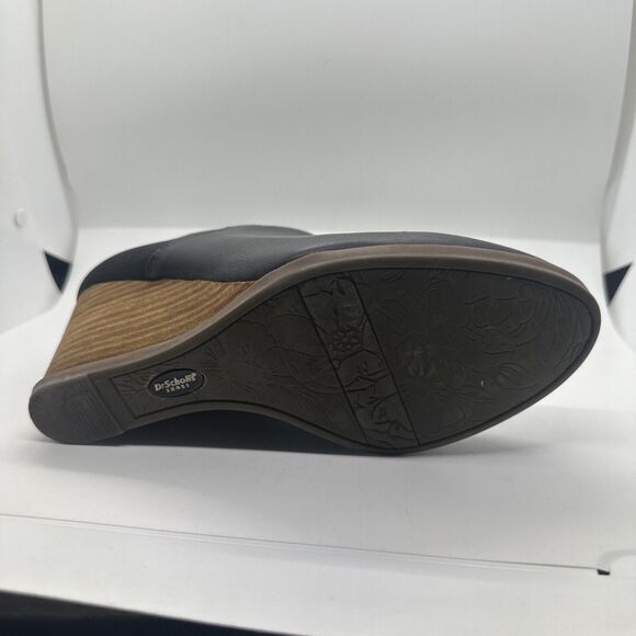 Dr Scholls Be Energized Wedge Bootie Women's Sz 9 M Black Slip-On Closed-Toe - Picture 6 of 13